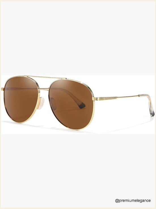 Unisex Polarized Aviator Sunglasses UV Protection Tangle-Free Double Bridge main image 7
